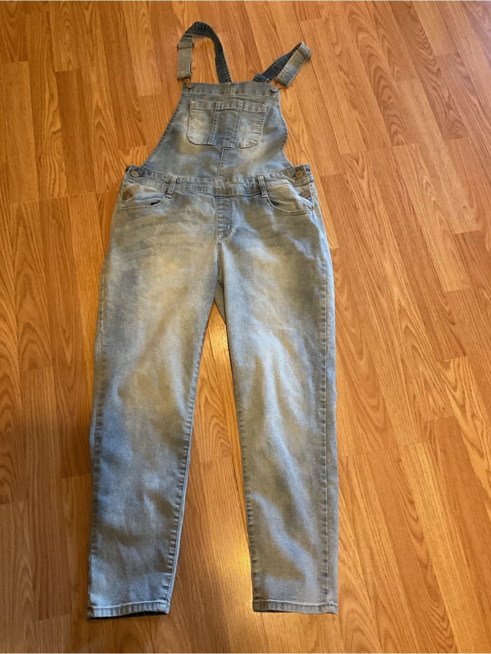 WALLFLOWER Denim Overalls XL. STRETCHY RELAXED Y2K LOOK